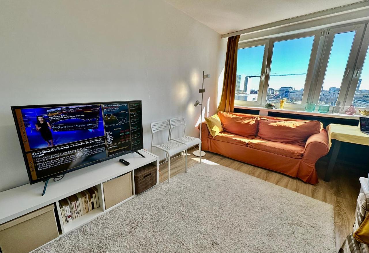 Super Apartament Brown 2X Metro Nowy Wifi Netflix Spotify Panorama Miasta Warsawa Bagian luar foto